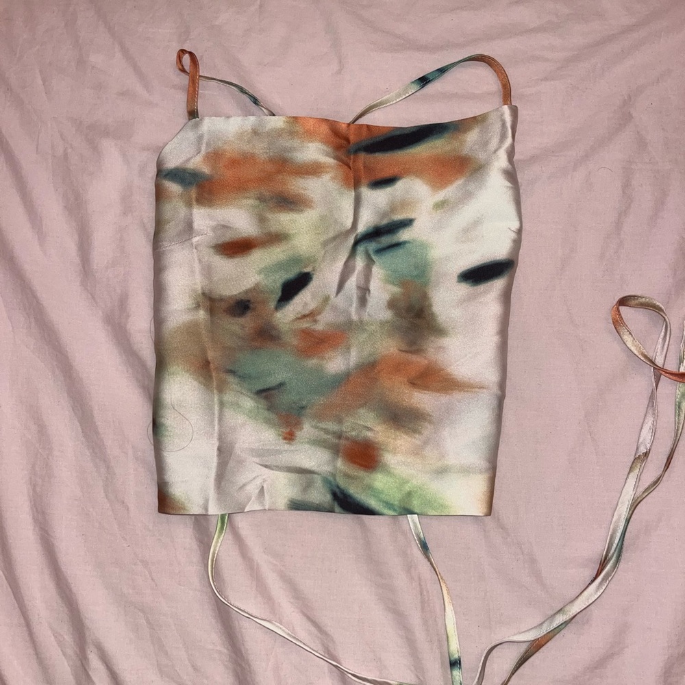 SHEIN Artistic Brushstroke Camisole Top